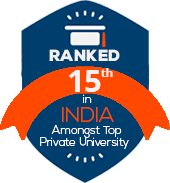 Ranked 15th amongst Top Pvt. Universities of India by India Today