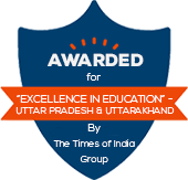 Awarded for Excellence in Education by The Times of India Group